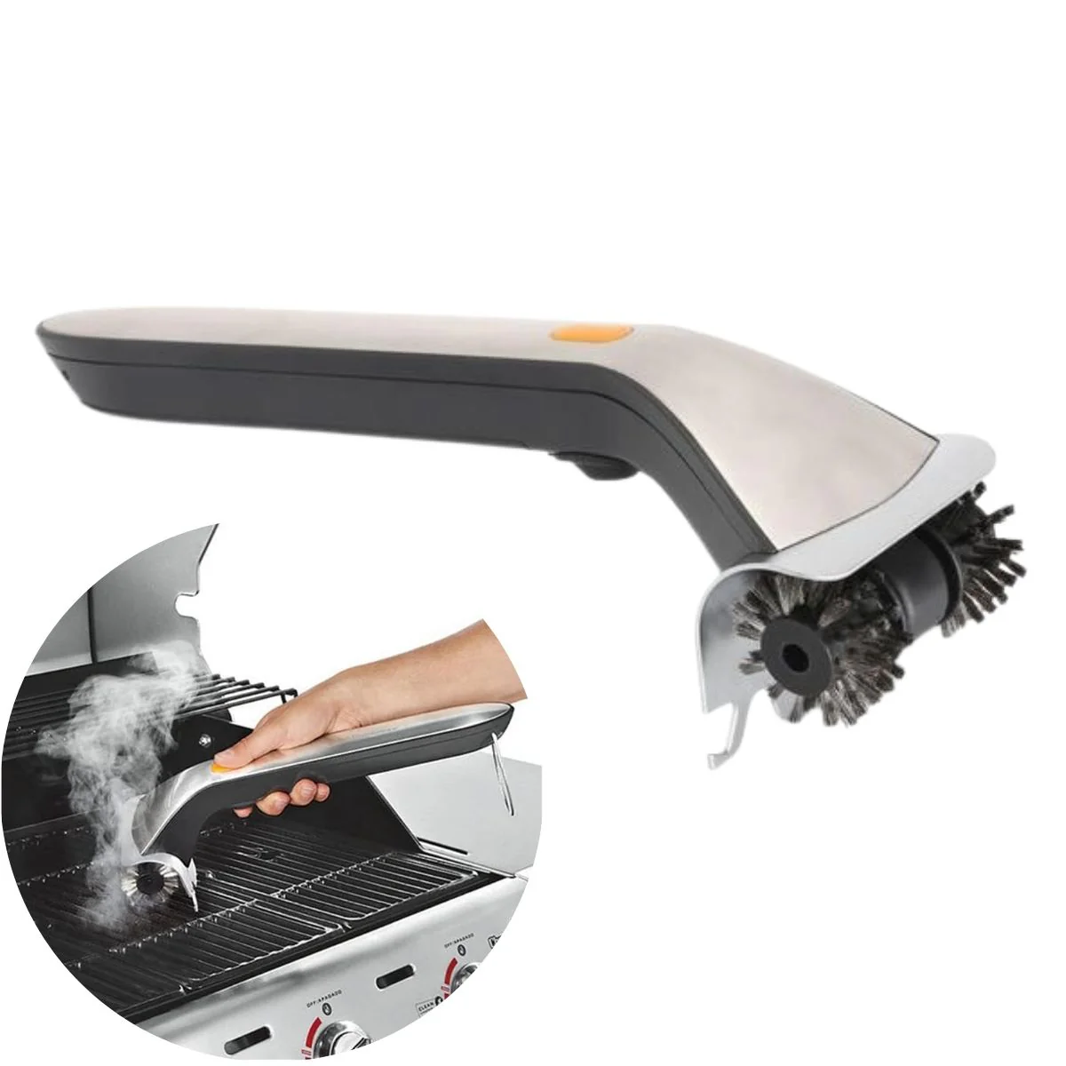 Cepillo Eléctrico Para Barbacoa. Limpiador De Parrilla Inalámbrico. Cepillo De Limpieza Para Asador. Quita La Grasa Con Su Cepillo De Alambre
