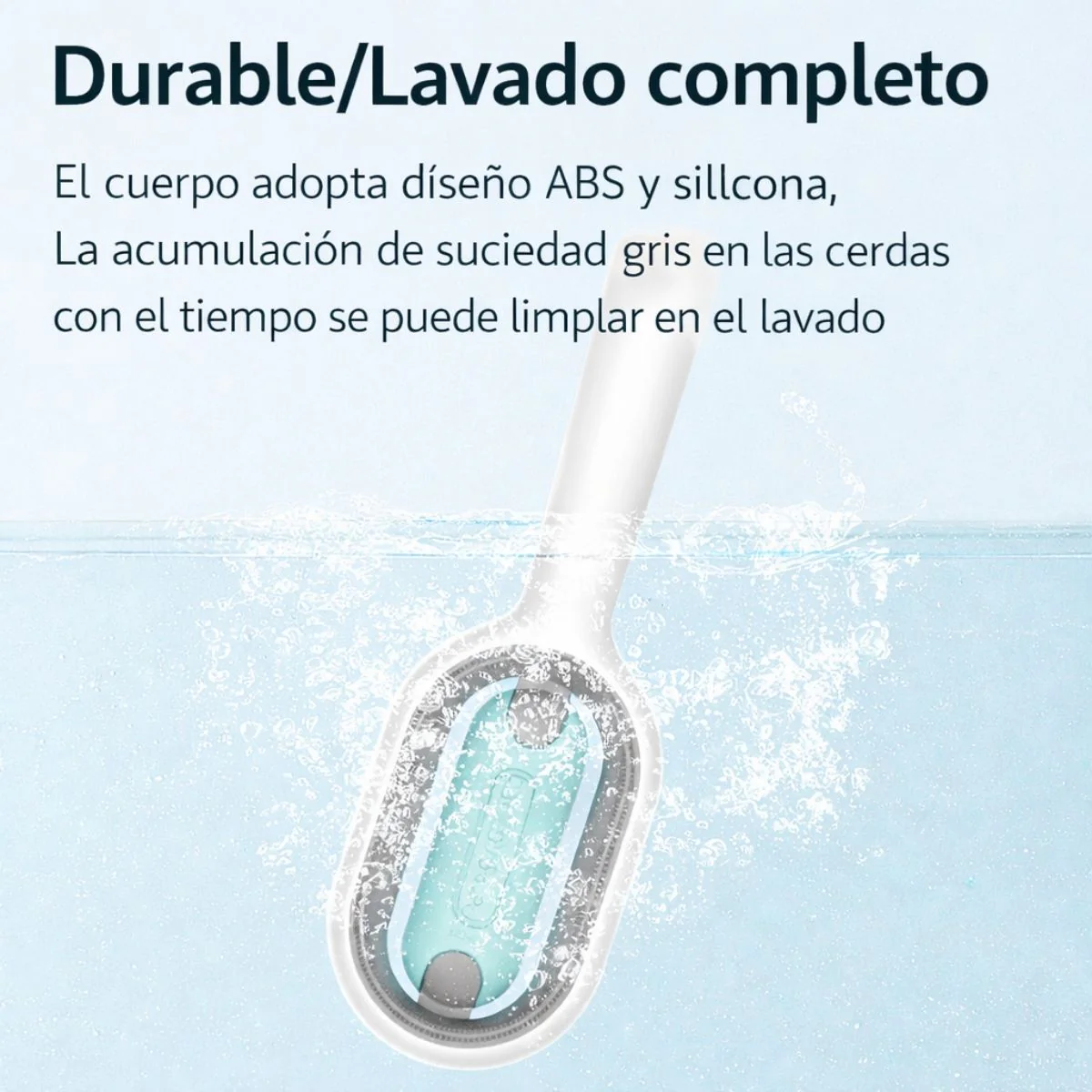 Cepillo Para Mascotas Con Depósito De Agua Integrado, Removedor De Pelo Y Masajeador 3 En 1. Cepillo De Limpieza Para Perros Y Gatos De Silicona Suave. - Image 4