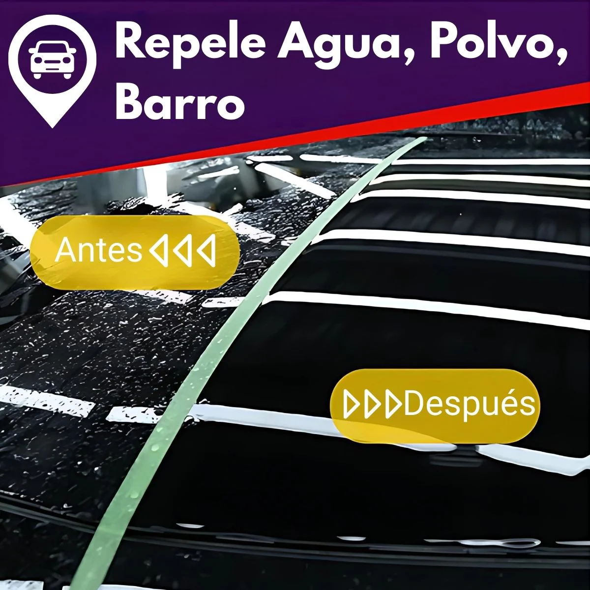 Cera Líquida Para Autos. Detallador Nano Cerámica Hidrofóbica. Limpiador Repele Agua Ideal Para Detailing Y Lavado En Seco Para Vehículos (237Ml) - Image 4