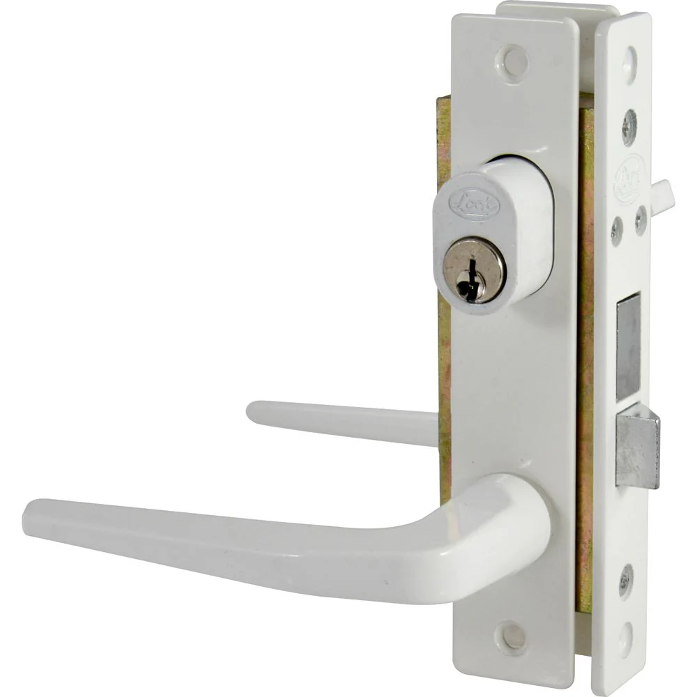 Cerradura Aluminio Basic Sencilla Color Blanco Lock - Image 2