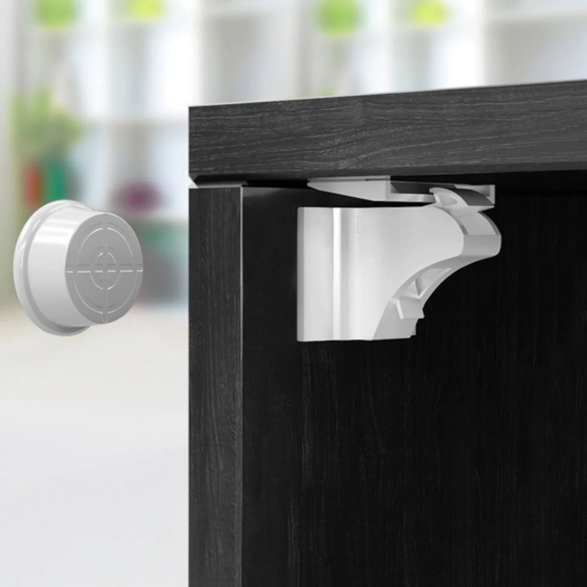 Cerradura De Seguridad Magnética Invisible Para Muebles Y Gabinetes. Protección De Niños (Set De 4 Cerraduras). - Image 2