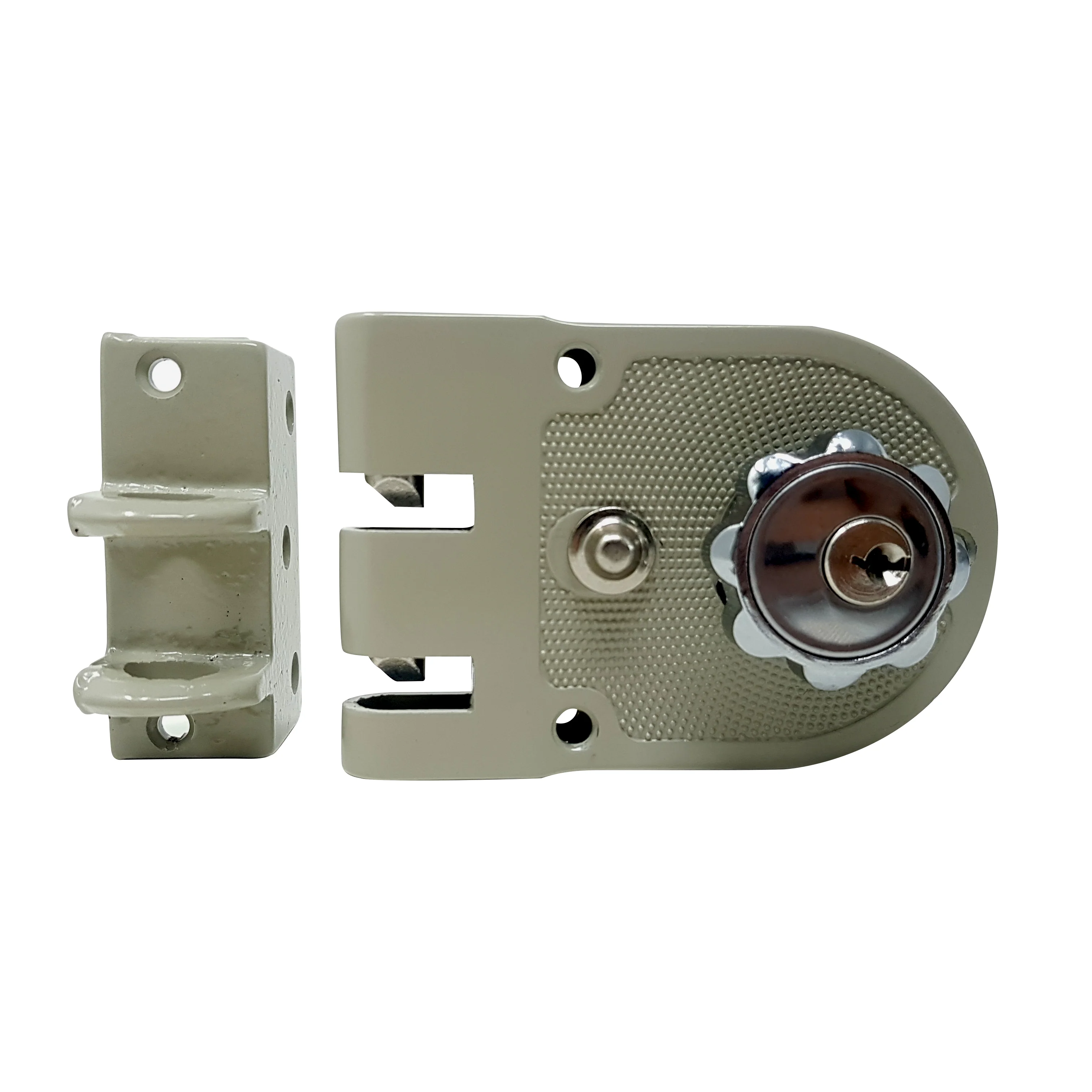 Cerradura De Sobreponer Garra Tigre Puerta Metalica Para Lado Izquierdo. No Soldable. - Image 3
