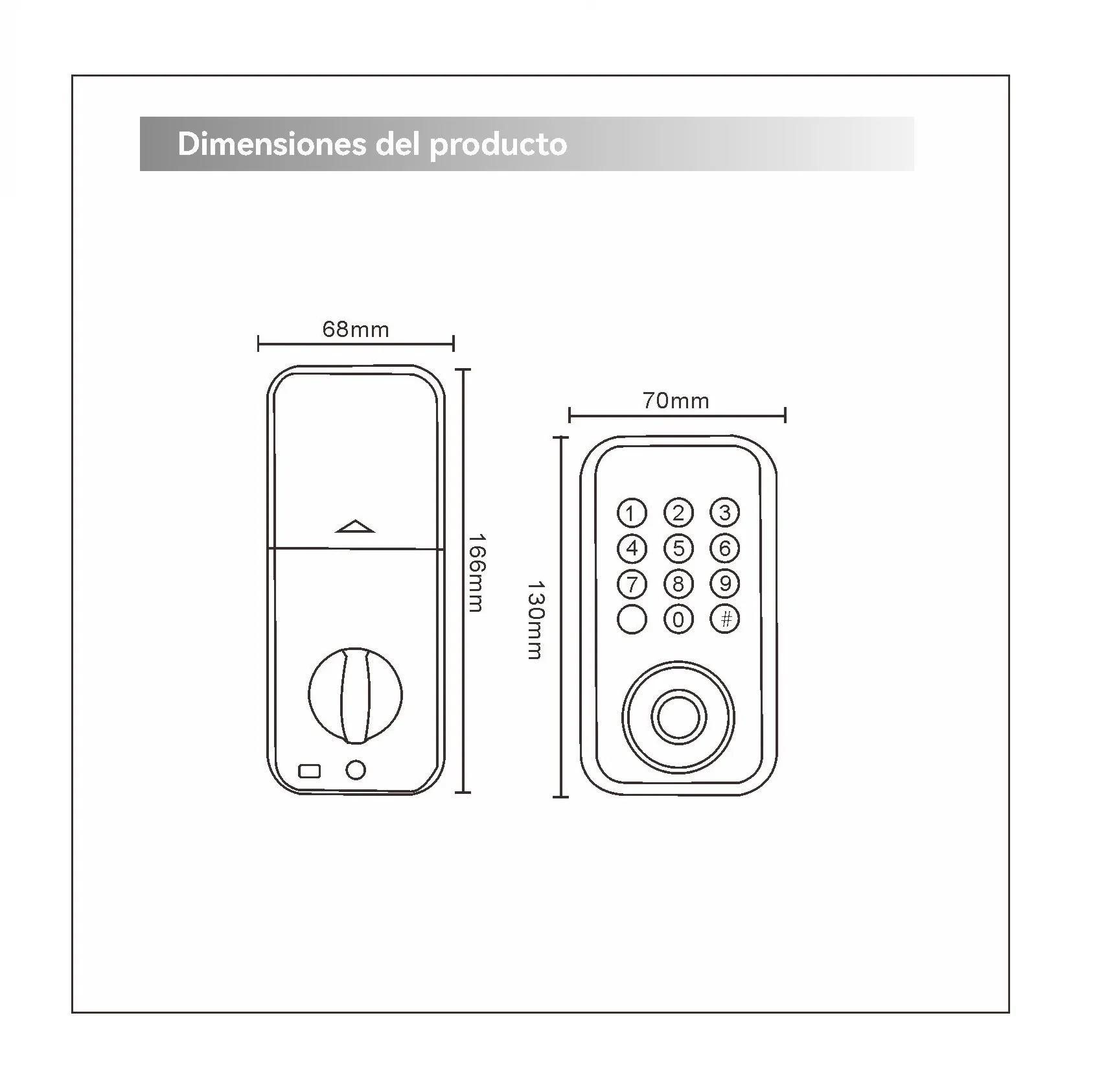 Cerradura Inteligente Digital Cerrojo Smart Lock 5 En 1 Llave Huella Contraseña Bluetooth Tuya App Fácil De Instalar - Image 6