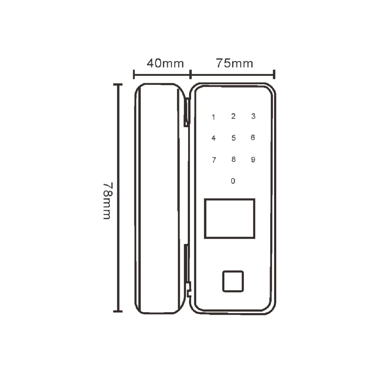 Cerradura Inteligente Para Puertas De Vidrio Cerrojo Smart Lock 5 En 1 Llave Huella Tarjeta Contraseña Tuya App Fácil De Instalar Sin Perforar El Vidrio - Image 4