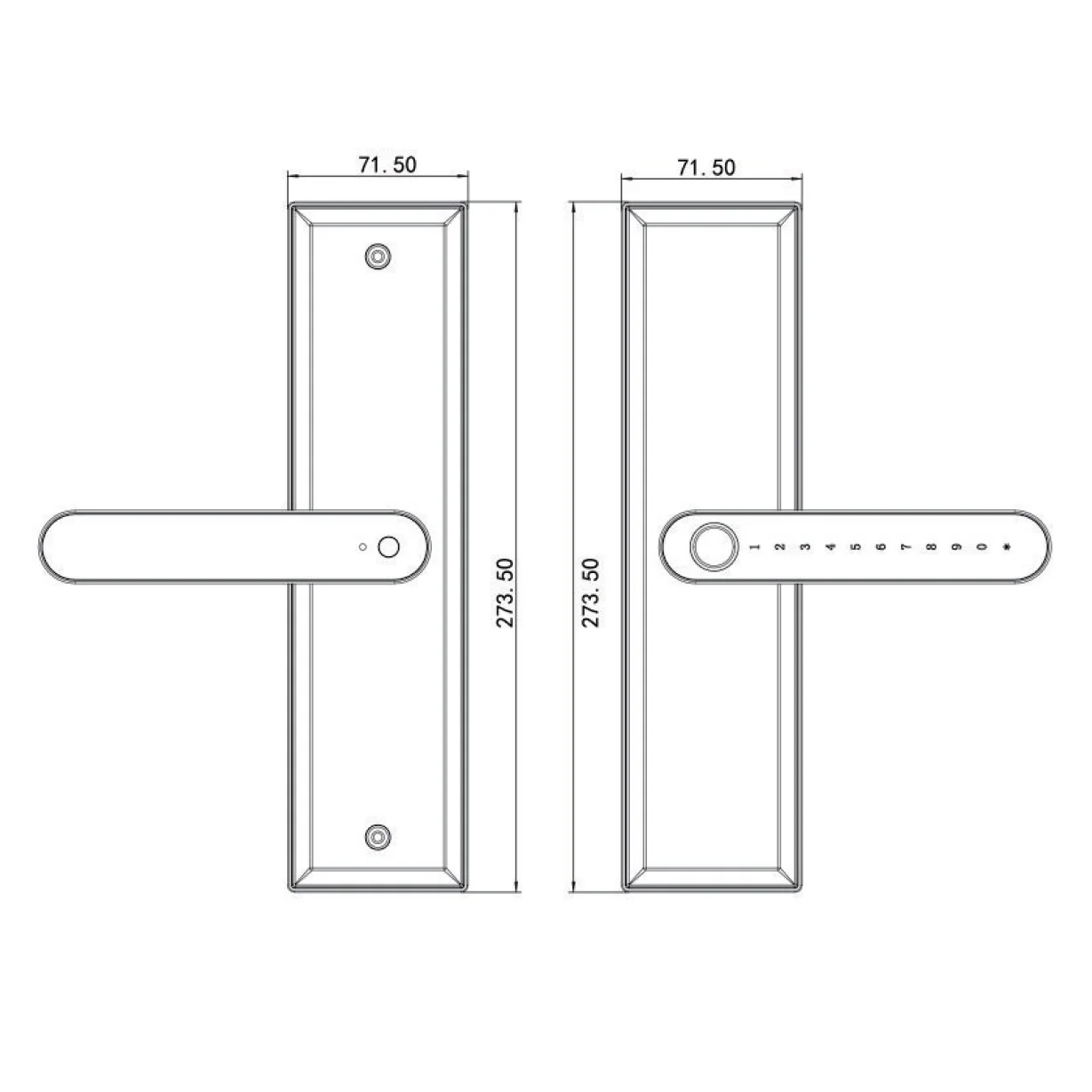 Cerradura Inteligente Para Puertas Interiores 5 En 1 Llave Huella Contraseña App Instalación Sencilla Reemplazo Directo Sin Modificaciones. - Image 3