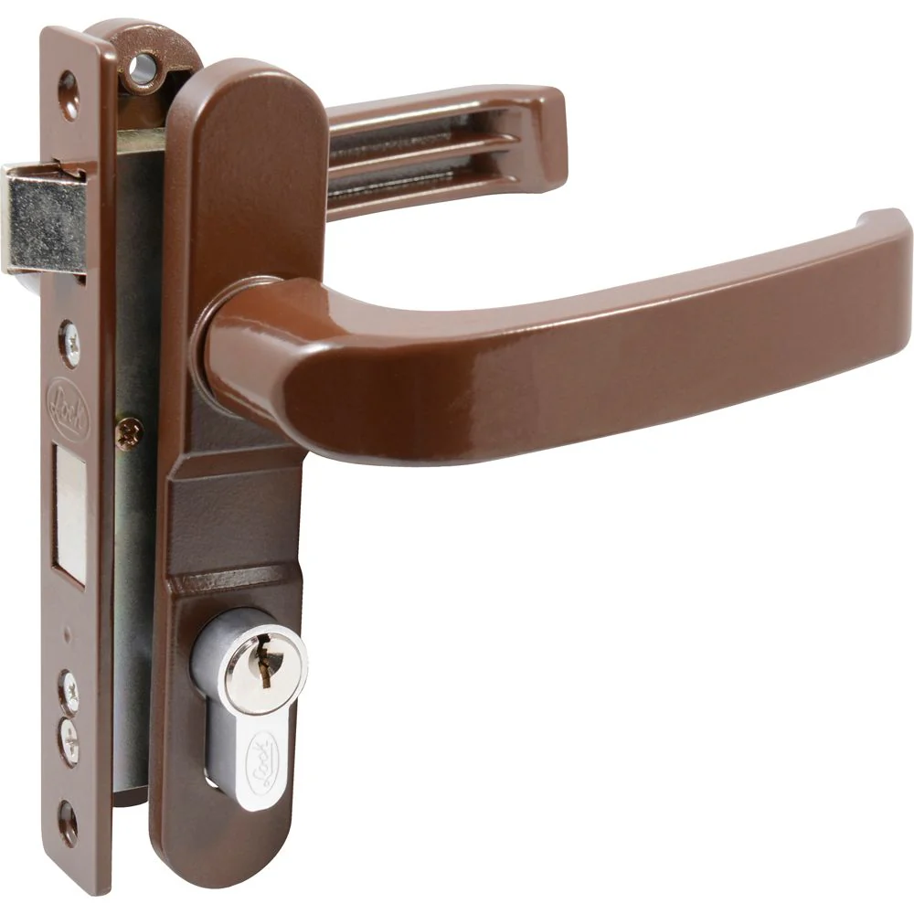Cerradura Para Puerta De Aluminio Color Café Lock - Image 2