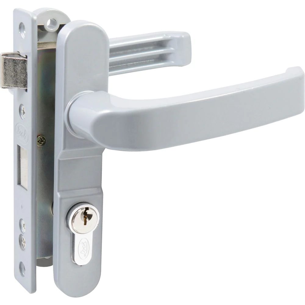 Cerradura Para Puerta De Aluminio Color Gris Lock - Image 4