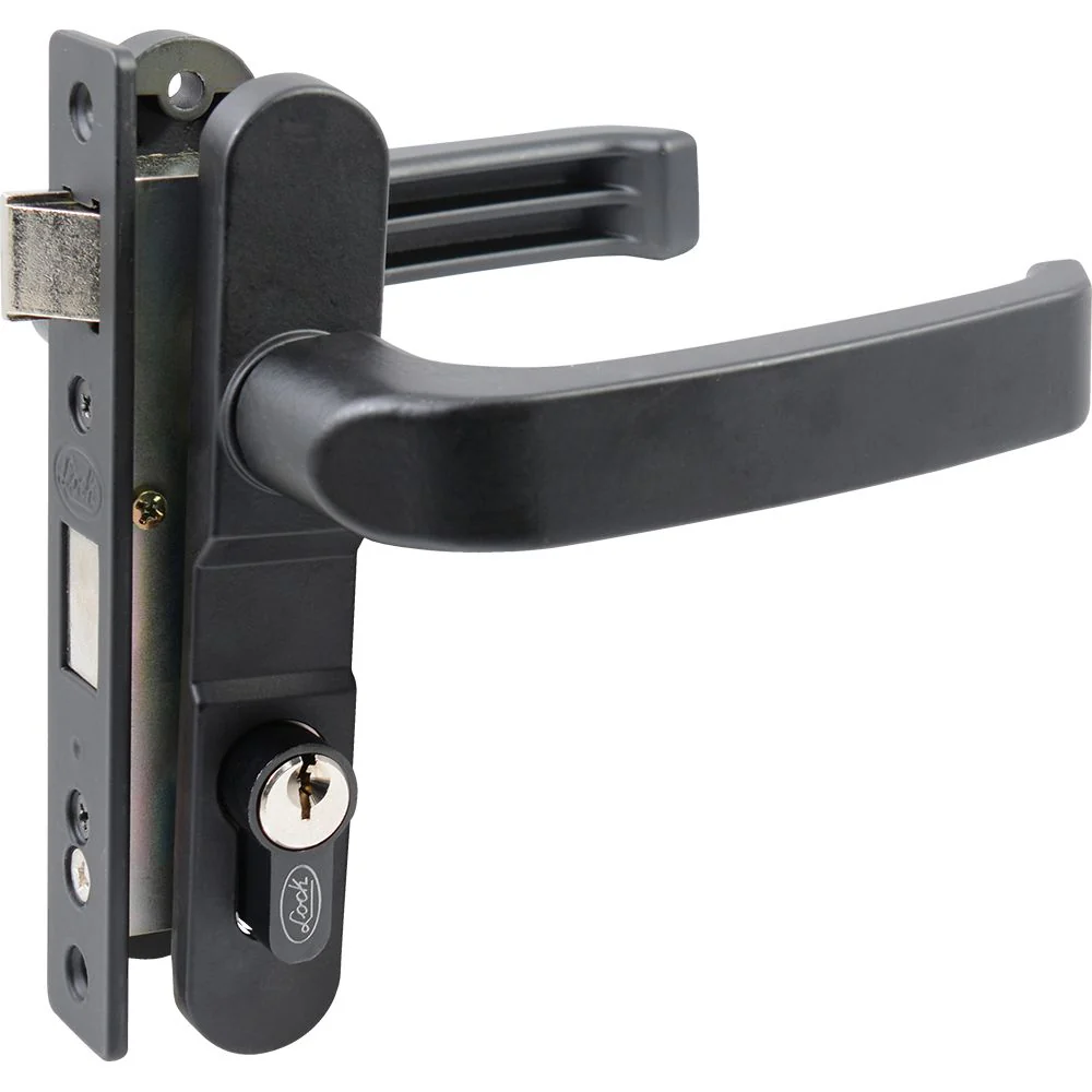 Cerradura Para Puerta De Aluminio Color Negro Lock - Image 2