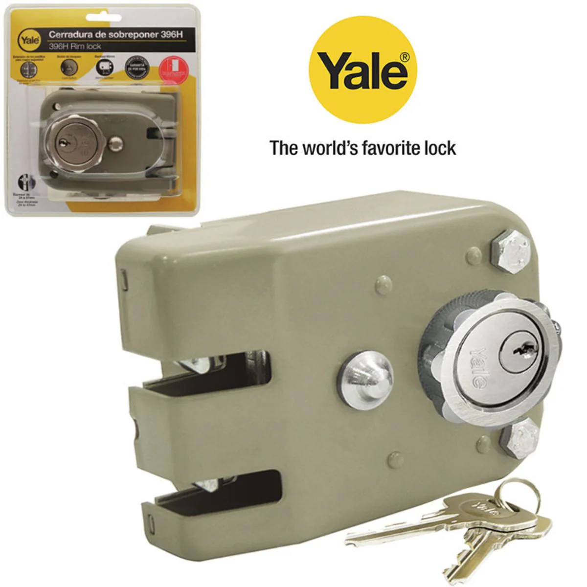 CERRADURA "YALE" (9) GARRA DE TIGRE IZQUIERDA 60Mm
