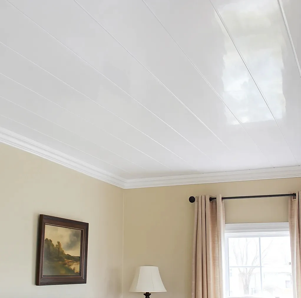 Cielo Raso PVC Techo Blanco Mate Panel 20Cm X 8Mm X 5.95M  Resistente A Humedad Fácil Instalación Alta Durabilidad - Image 2