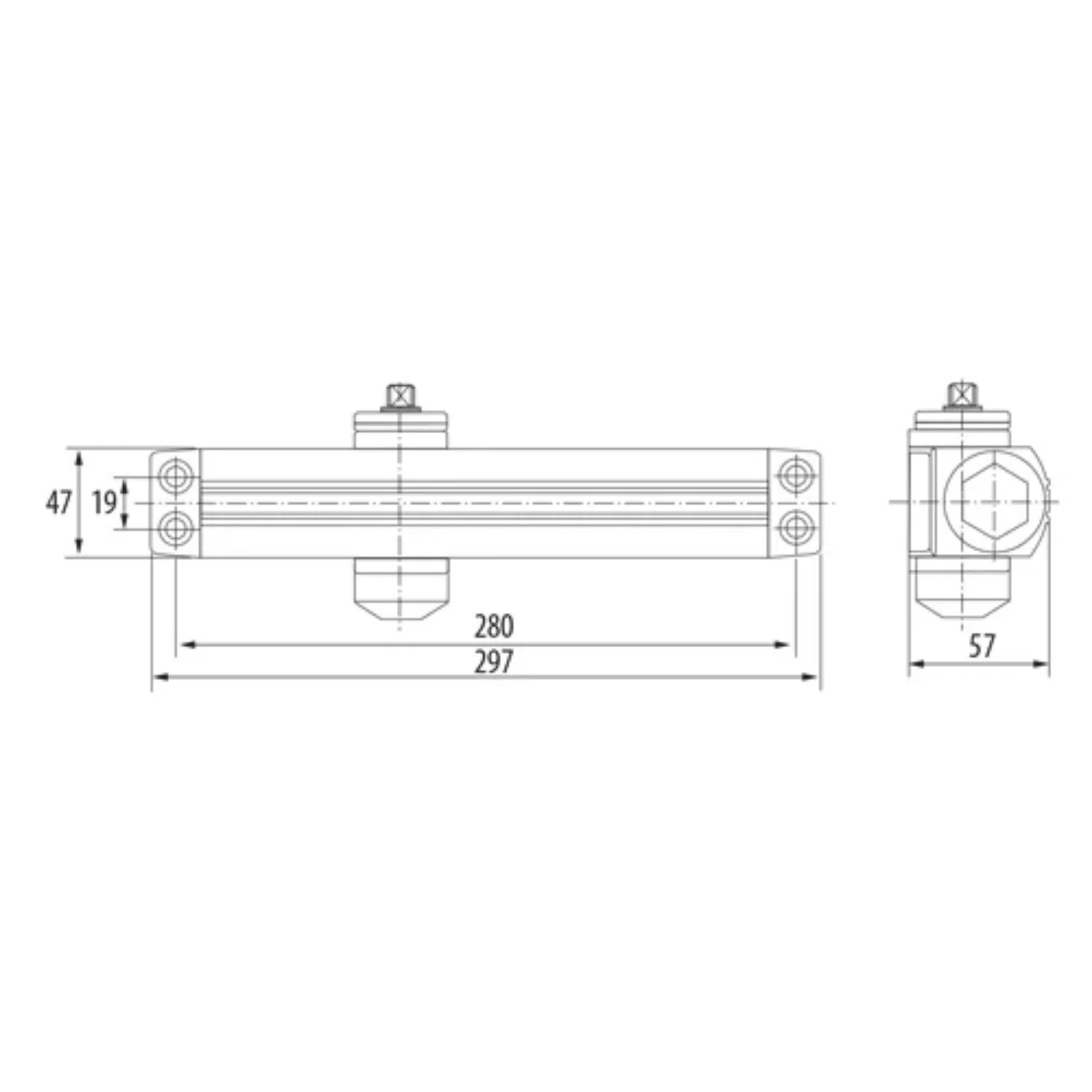 Cierrapuertas Para 95A140 Cm (40~150Kg).Fuerza EN3~EN6 Variable (5Años) - Image 3