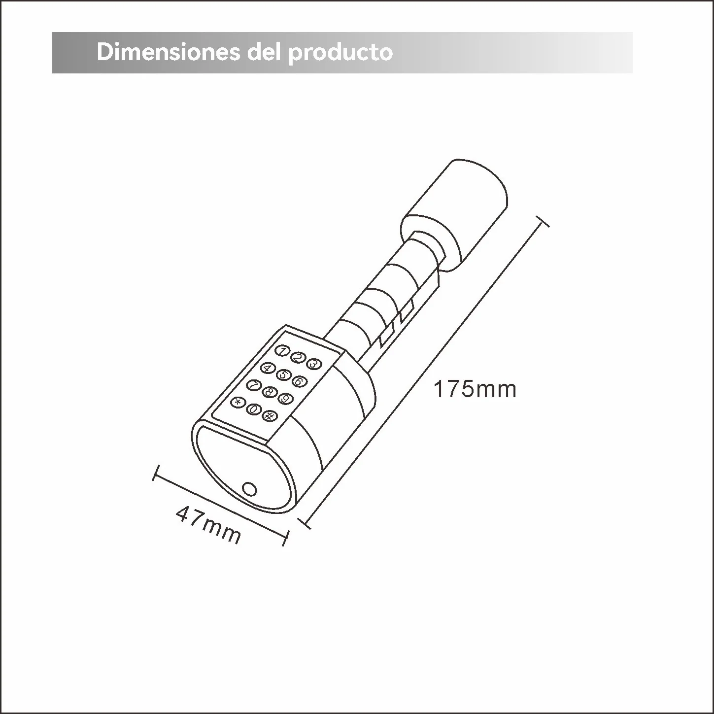 Cilindro De Cerradura Inteligente Smart Lock 6 En 1 Llave Huella Tarjeta Contraseña Bluetooth Tuya App Fácil De Instalar - Image 6