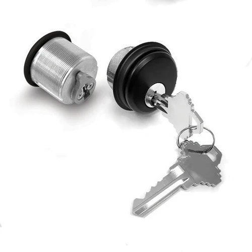 Cilindro Mortise 1-5/32_ Negro (Incluye 2 Llaves) Viene En Par.