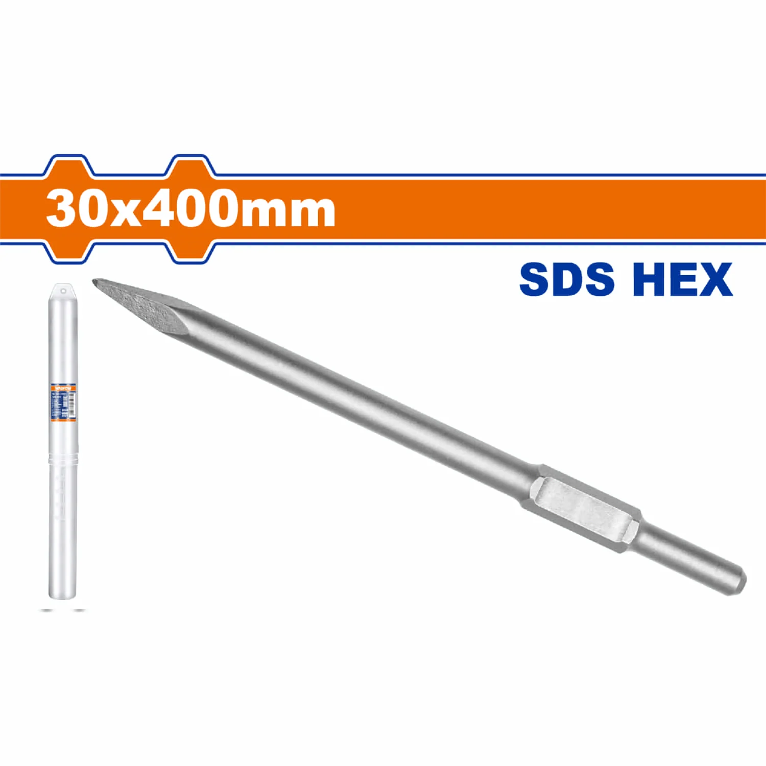 Cincel Hexagonal 30X400mm Punta. Compatible Con WDB1D90 UWDB1D90