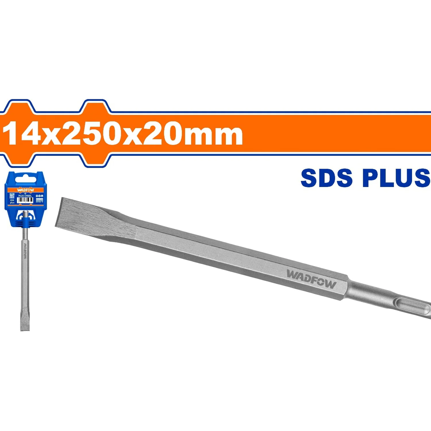 Cincel SDS Plus De Punta 14X250mmx20mm. Cromo-Vanadio. Superficie Arenada. - Image 2