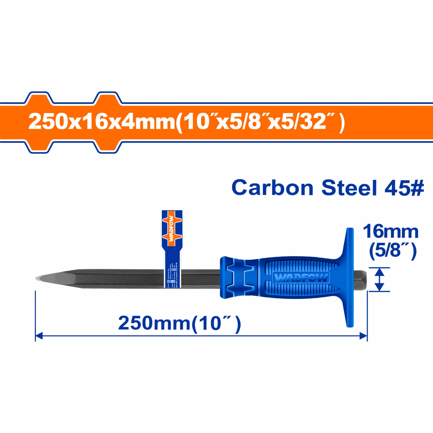 Cinceles De Hormigón. Tratamiento Térmico. Acero Al Carbono. Mango Ergonómico. - Image 2