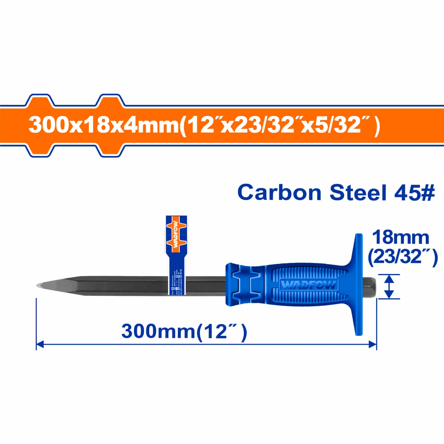 Cinceles De Hormigón. Tratamiento Térmico. Acero Al Carbono. Mango Ergonómico. - Image 3