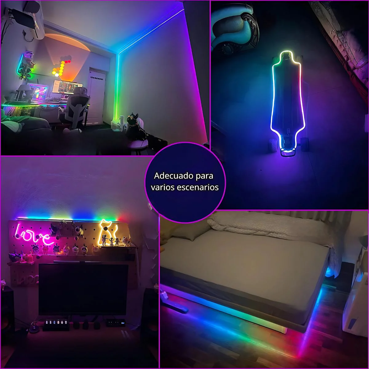 Cintas LED 5V RGB-IC Con Control Remoto. Tiras De Luz A Prueba De Agua. Bandas LED. - Image 3