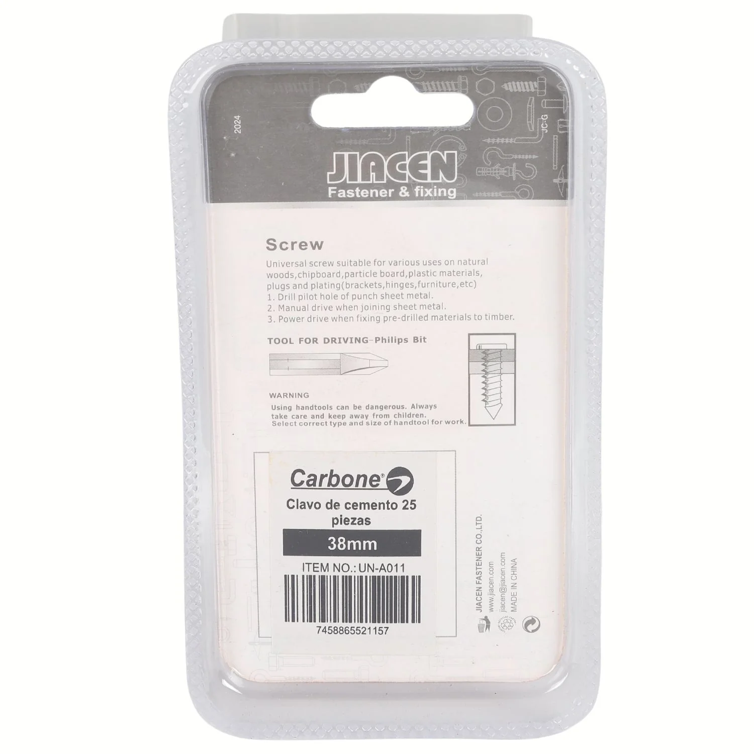 Clavos De Cemento 38Mm Punta Afilada Hierro Resistente Ideal Para Concreto  Set 25 Piezas. - Image 2