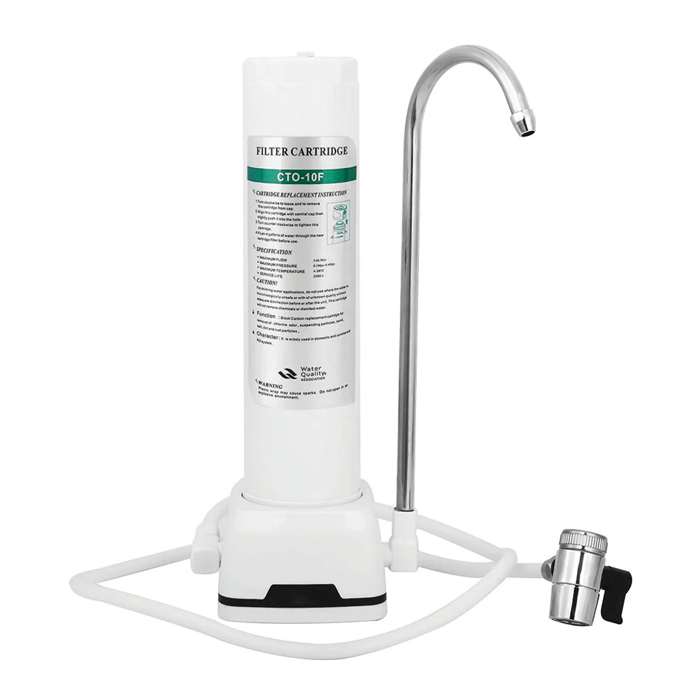 Clear Pure Individual Filtro De Sobreponer Facil De Usar, Sin Electricidad Con 1 Filtro CTO-10F
