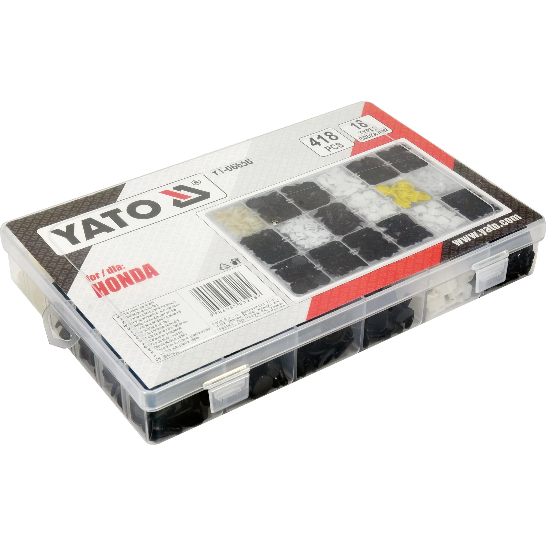 Clips De Retención A Presión Automóvil Remaches Plástico Sujetadores HONDA 418PCS - Image 3