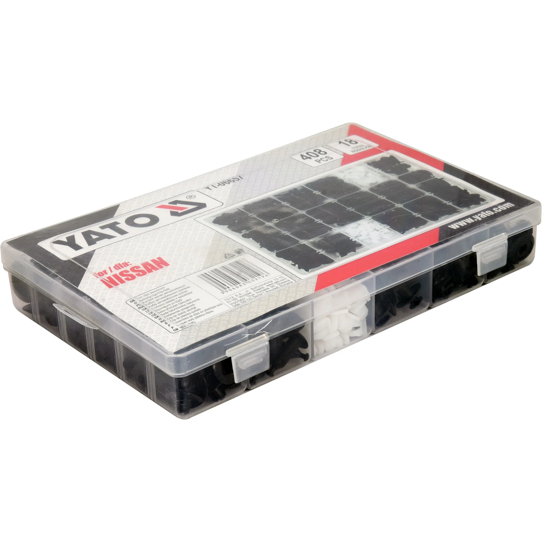 Clips De Retención A Presión Automóvil Remaches Plástico Sujetadores NISSAN 408PCS - Image 3