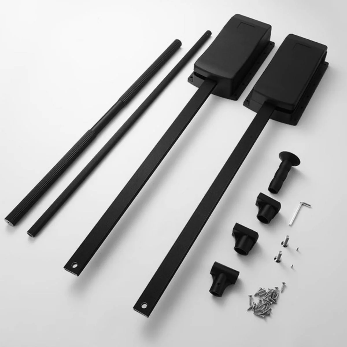 Closet Tubo Con Sistema De Elevación Ajustable 70-93Cm (27.5”-36”). Color Negro Barra De Ropa Abatible Con Doble Buffer - Image 6