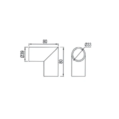 Codo De 90° Para Tubo 1 1/4" SS304 Satinado. - Image 5