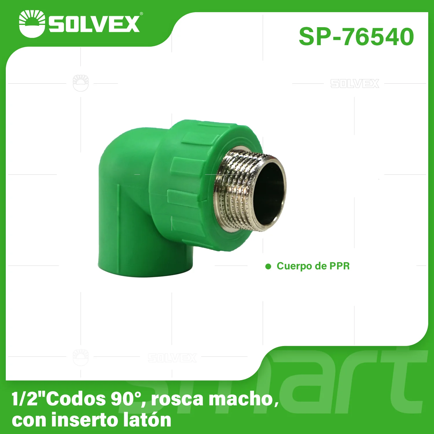 Codos PPR 90° Con Rosca Macho. Conectores Termofusión Para Agua. - Image 2