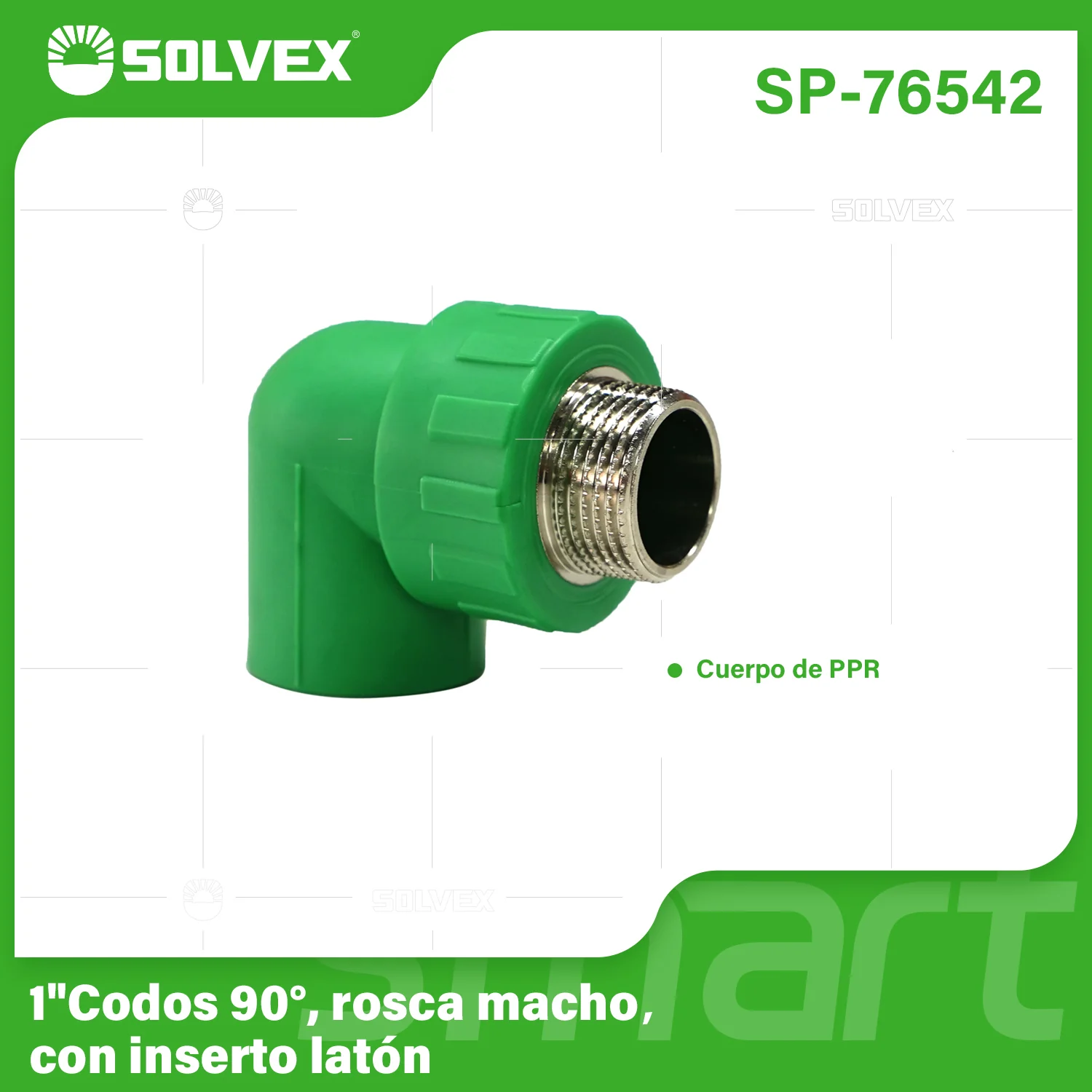 Codos PPR 90° Con Rosca Macho. Conectores Termofusión Para Agua. - Image 4