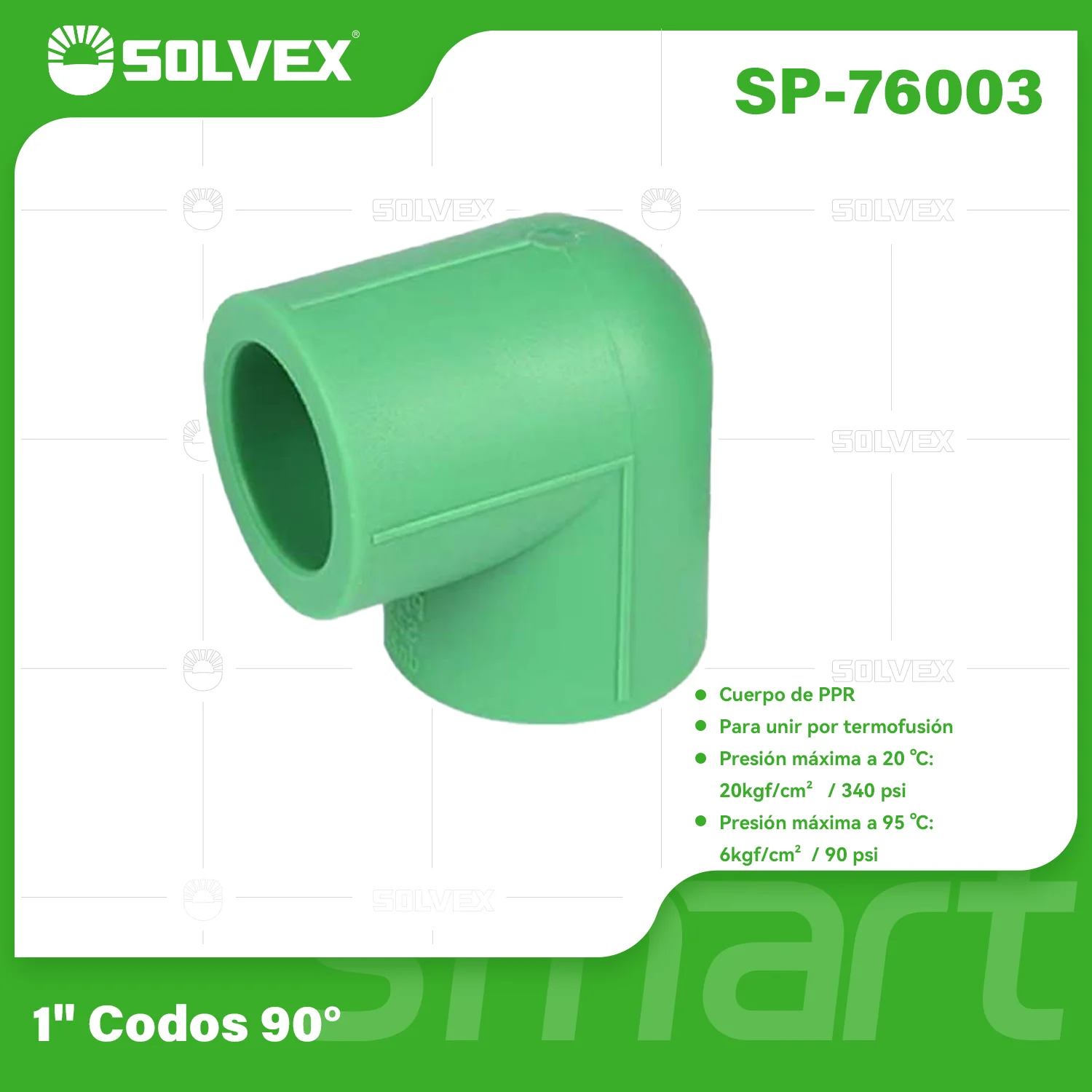Codos PPR 90°. Conectores Termofusión Para Agua Fría Y Caliente. Alta Presión. - Image 4