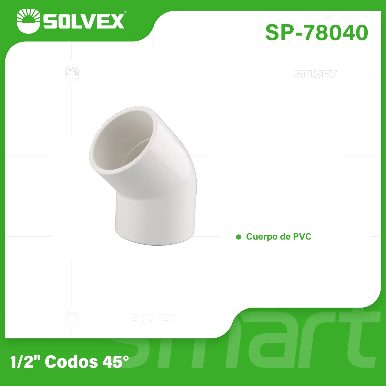 Codos PVC De 45°. Conectores De Tuberías Para Agua Potable. - Image 2