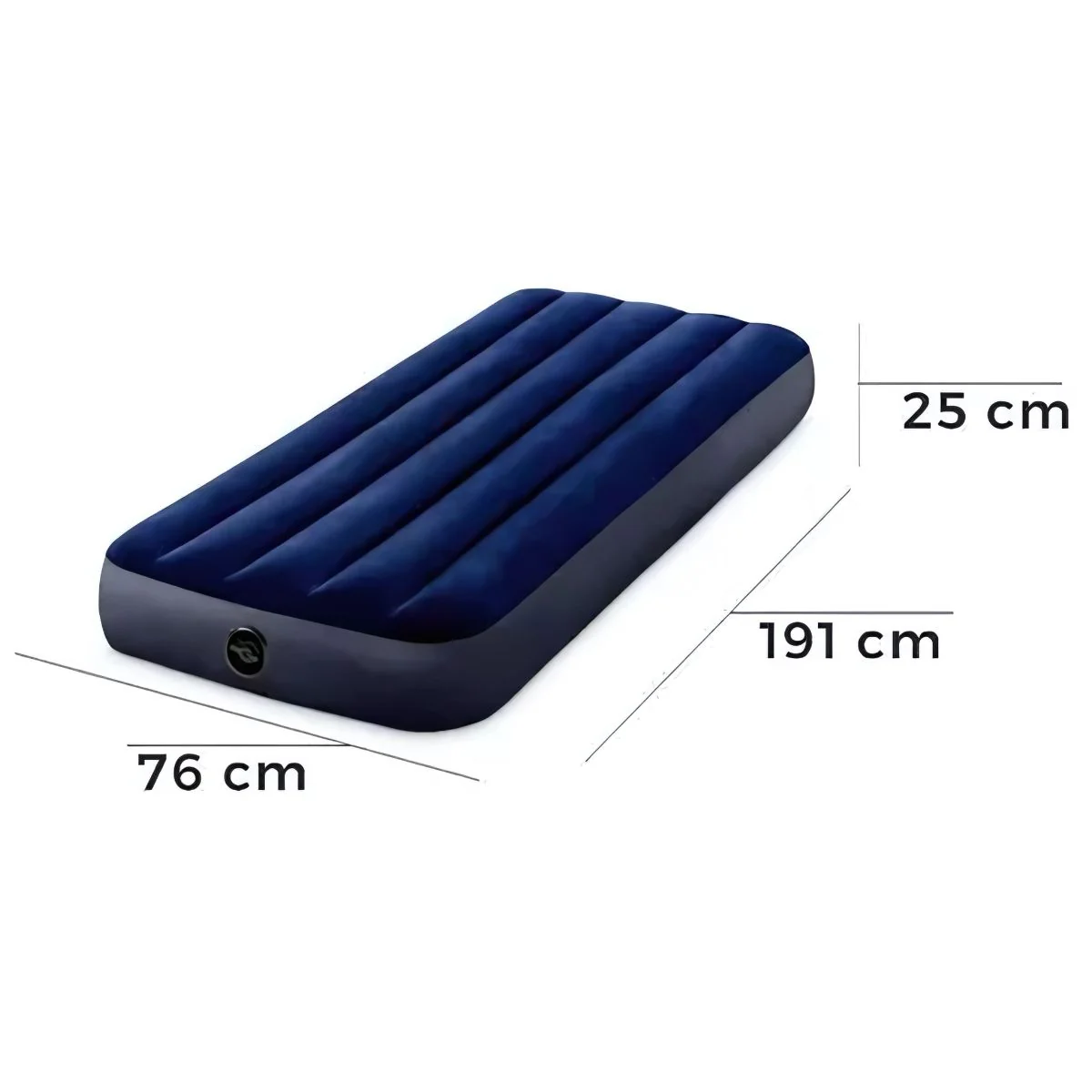 Colchón Inflable Individual Intex. 191Cm X 76Cm X 25Cm. Tamaño Twin. Compacto Y Cómodo. (Incluye Bomba) - Image 3