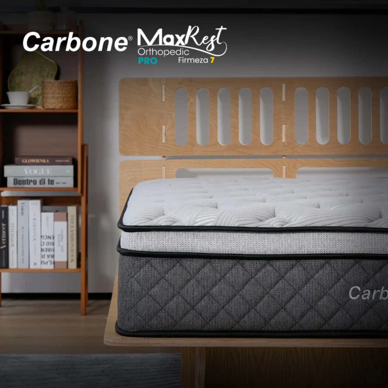 Colchones Ortopédicos Firmeza 7 Carbone Max Rest Empacados Al Vacío Pillow Top Colchón Calidad Hotelera Memory Foam Con Resortes 35Cm Espesor (13.7") - Image 5