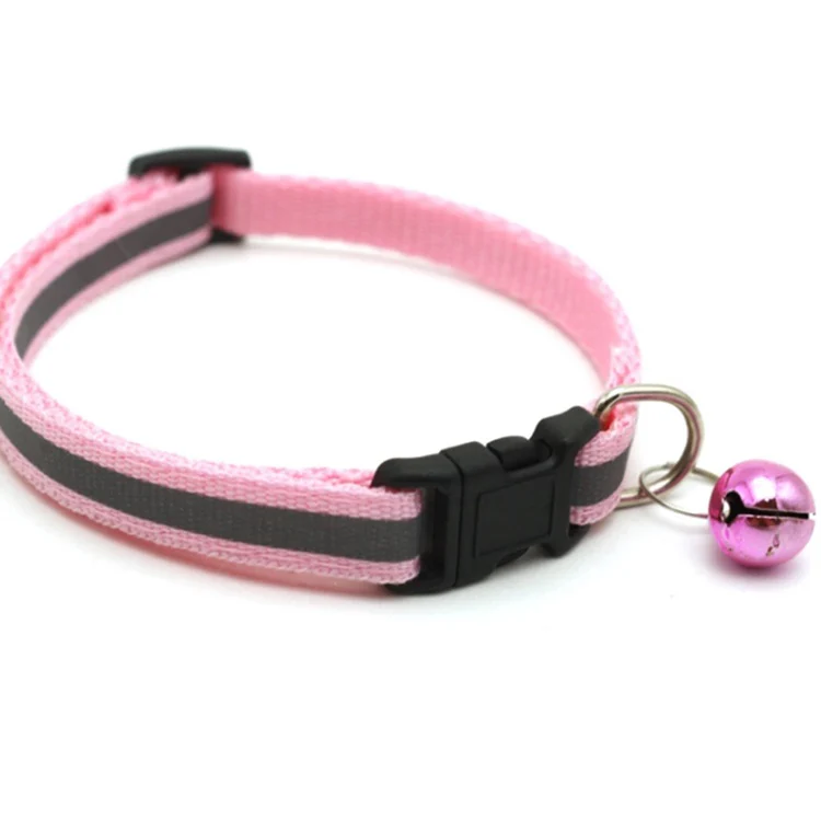 Collar Reflectivo Con Cascabel Para Mascotas. Ajustable. 1Cm De Ancho. - Image 4