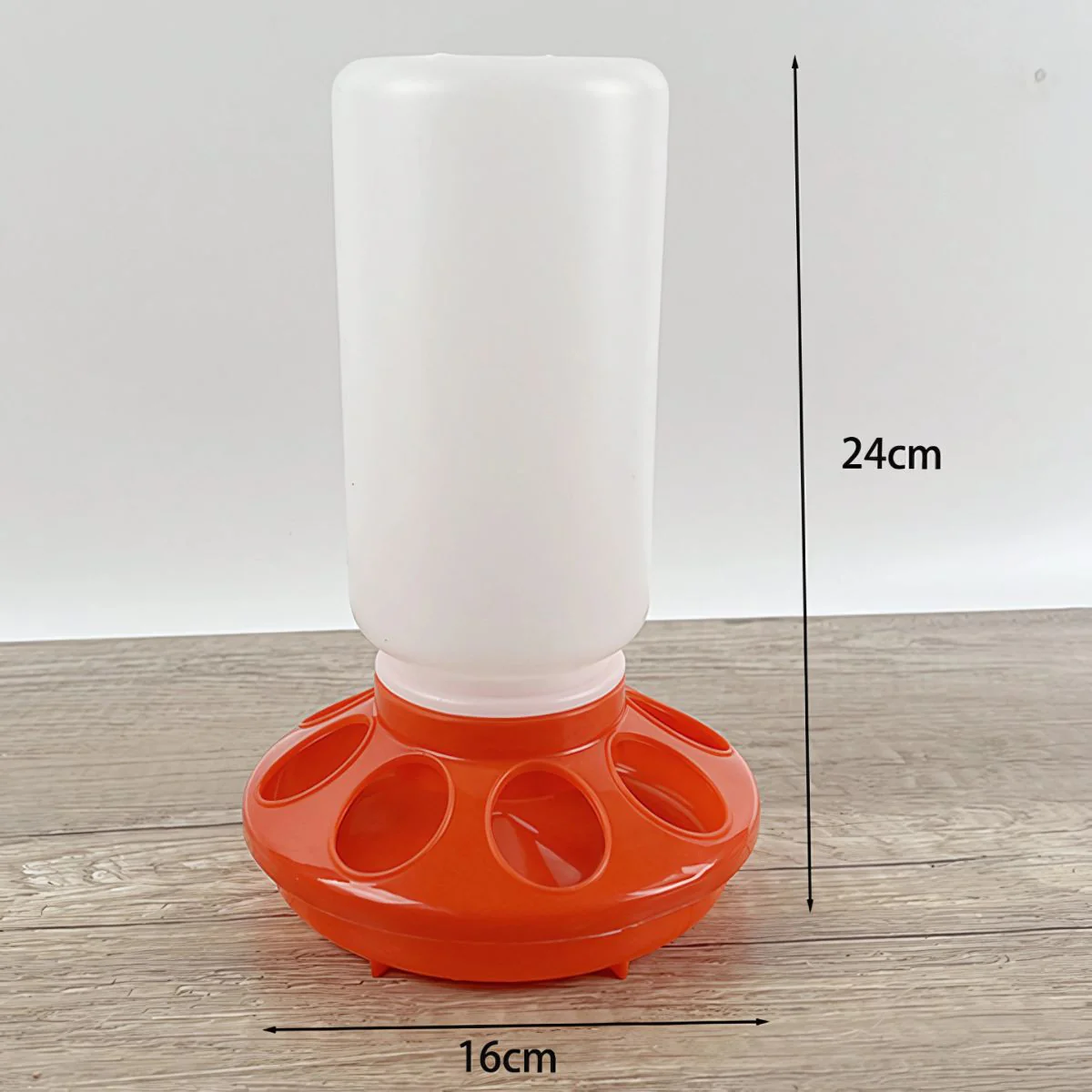 Comedero Para Pollos Y Gallinas. 24X16cm. Alimentador Para Aves De Corral. Capacidad De 300G.