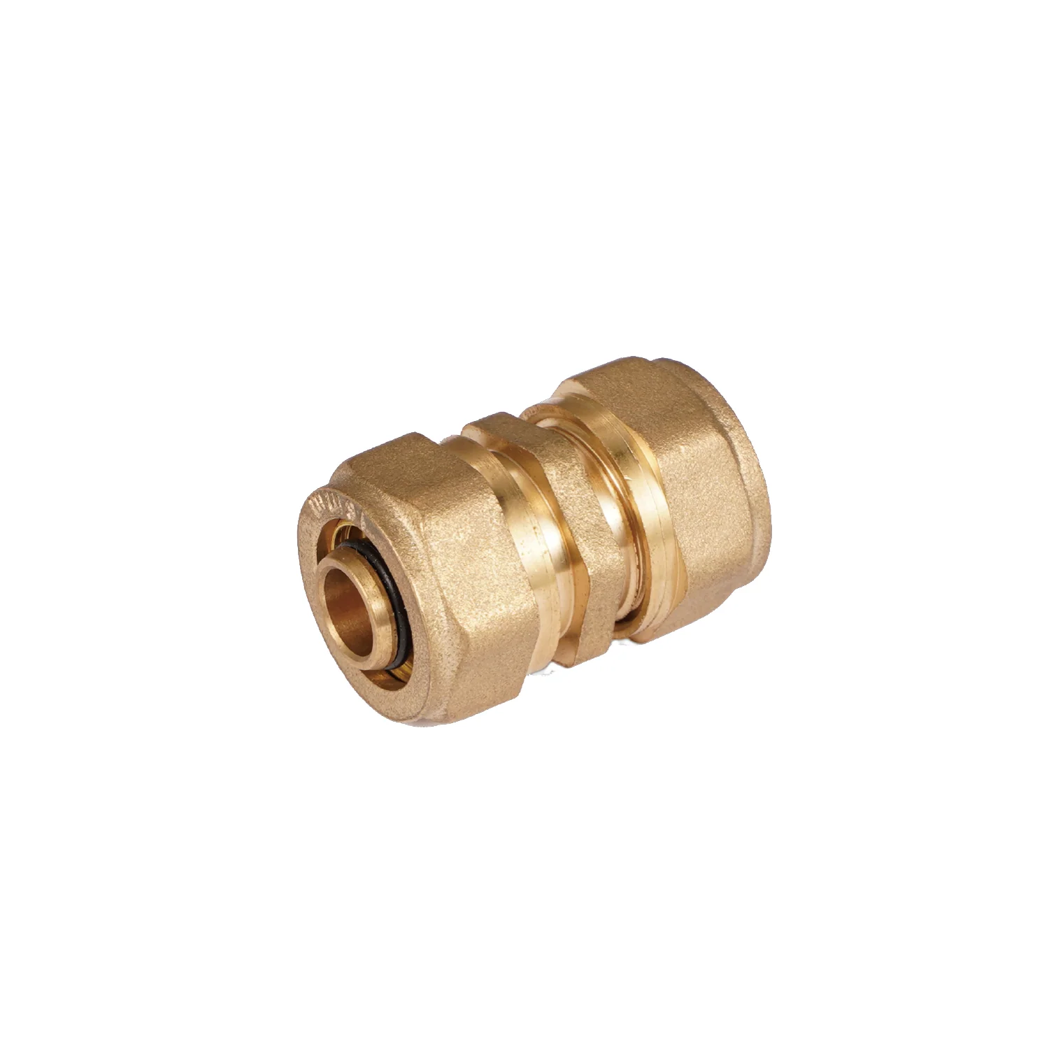 Conector De Compresión Recto 3/8" (16 Mm) En Latón. Unión Directa Para Agua Y Gas. - Image 2
