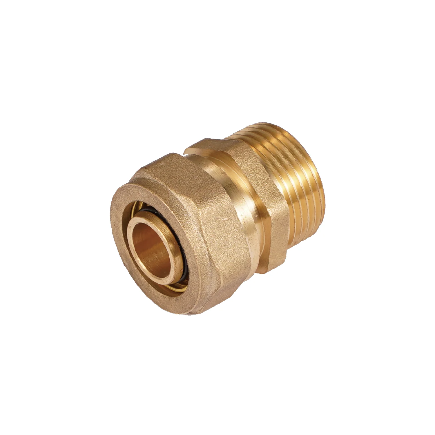Conector De Compresión Roscado Macho 3/4" (20 Mm X M3/4") En Latón. Unión Para Agua Y Gas. - Image 2
