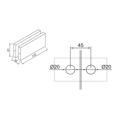 CONECTOR DOBLE DE VIDRIO - VIDRIO. - Image 6