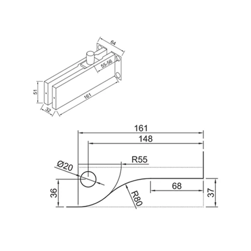 CONECTOR SUPERIOR CON PLACA. - Image 2