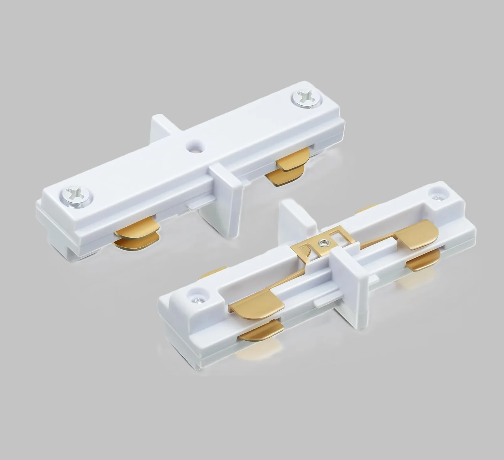 Conector Union Entre Rieles Track Sistema Colgante Color BLANCO