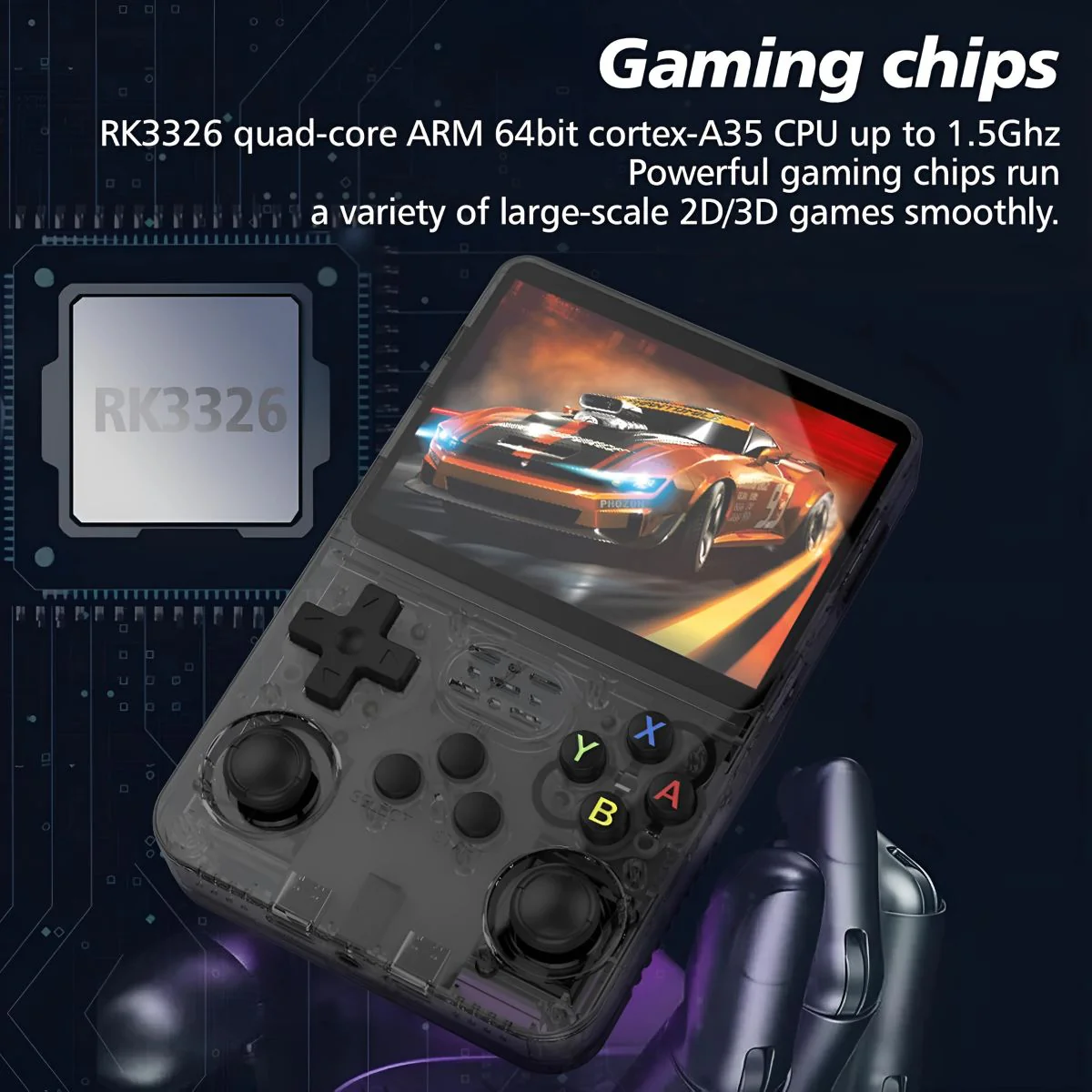 Consola Videojuegos Retro. Portátil R36s Transparente Con Pantalla HD. - Image 4