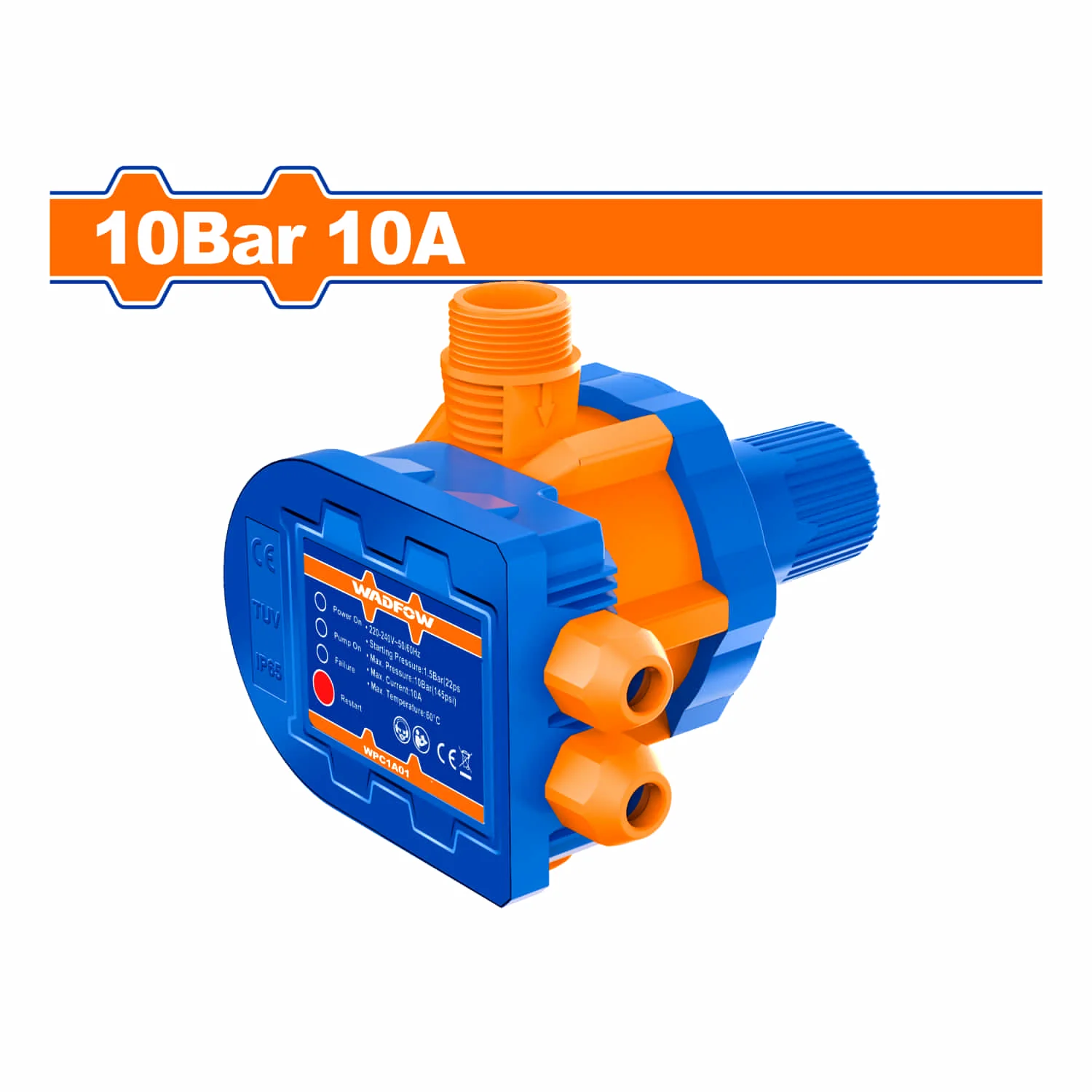 Control Automático Para Bomba De Agua Periférica 10Bar 10A IP65 110-120V 50/60Hz Controlador De Bomba. - Image 2