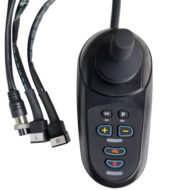 Control De Mando Para Silla De Ruedas Eléctrica (Para Modelos Antiguos Sin Función De Autoplegado) Con  Tres Conectores