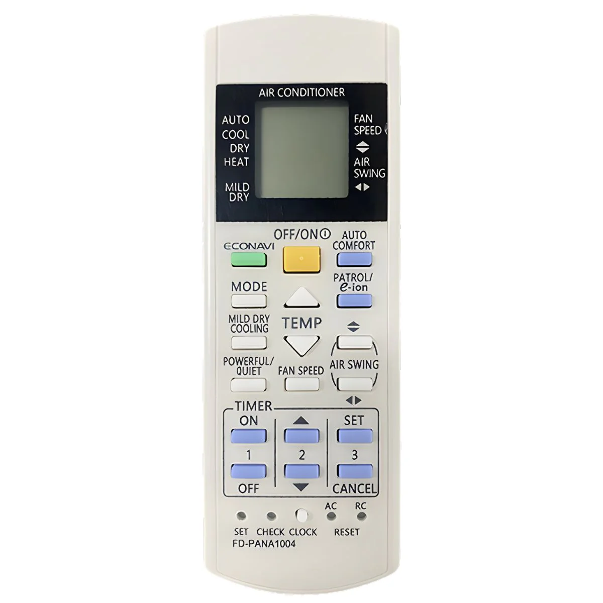 Control Remoto Para Aire Acondicionado Panasonic – FD-PANA1004 Funciona Con La Mayoría De Aires Panasonic