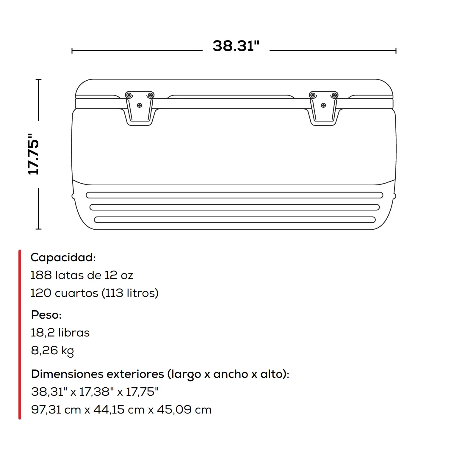 Cooler De 120QT Igloo Polar Blanco Hielera Grande Para Paseos Y Pesca - Image 4