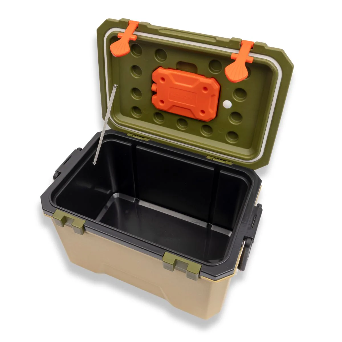 Cooler Portátil 38Qt (36L) (57X37x34cm) Con Drenaje Inferior. Hielera De Alta Capacidad Con Tapa Sellada, Porta Vasos Y Asa De Transporte - Image 2