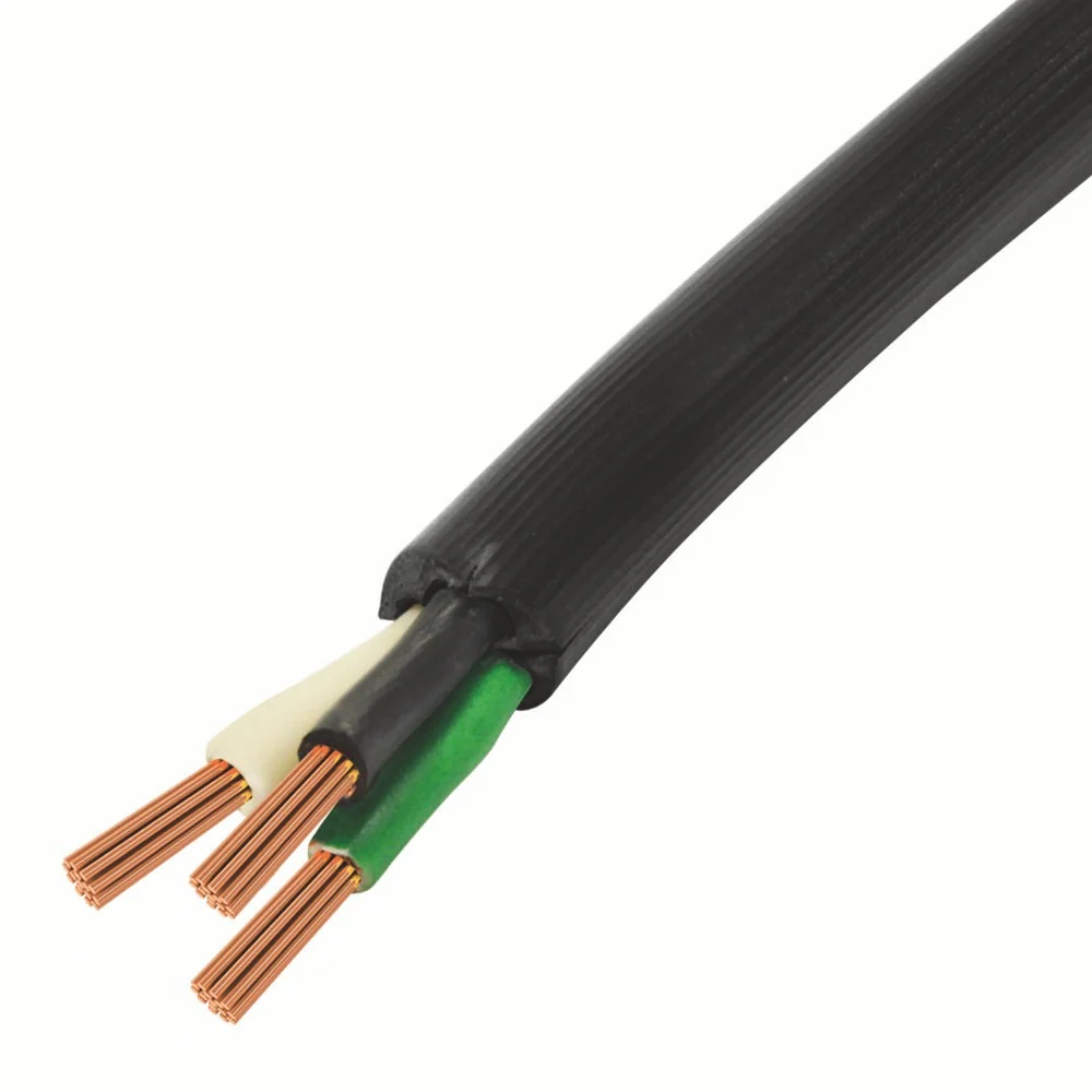 Cordon Caucho Electrico Negro. Calibre #3X14awg. Se Vende Rollo 152.40 M