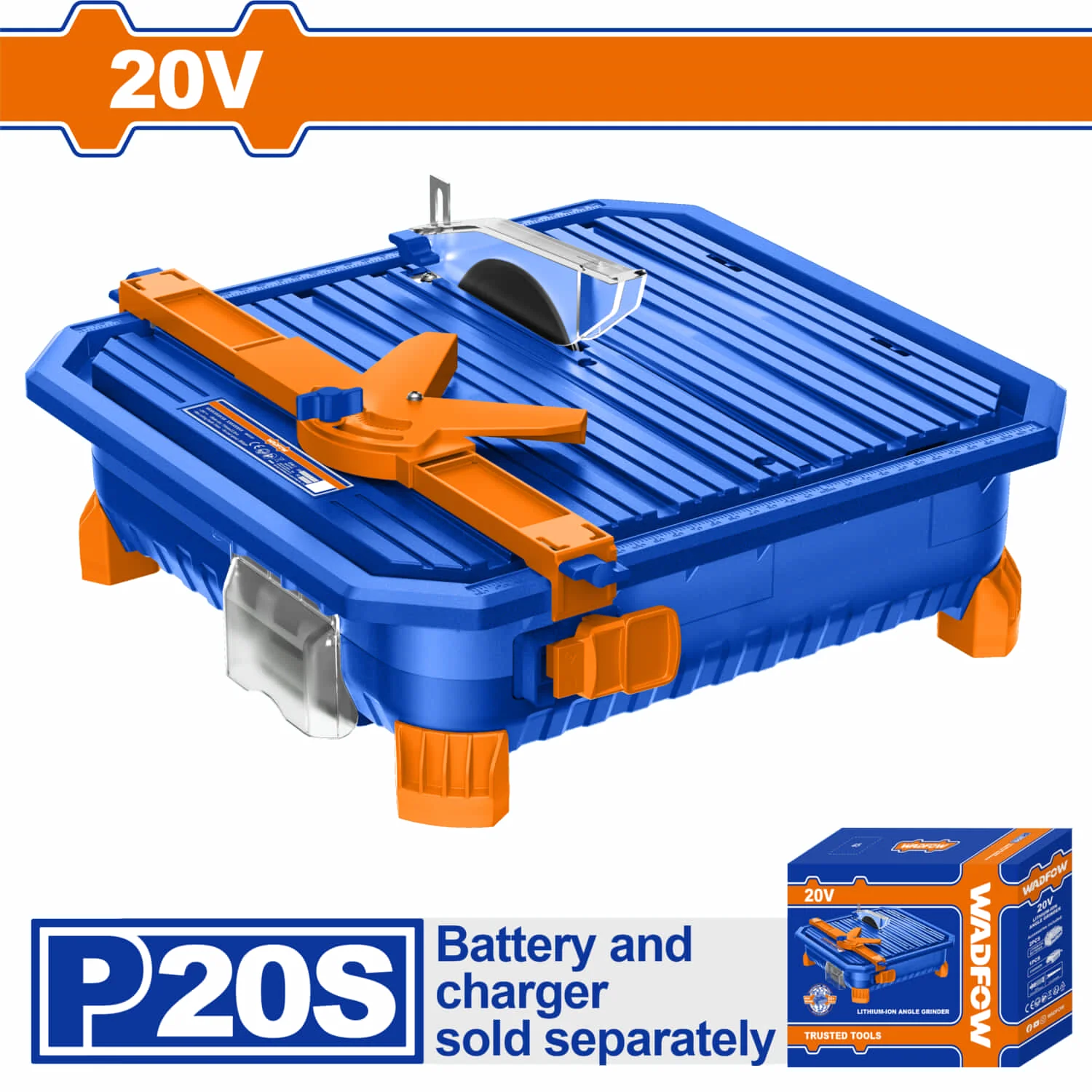 Cortador De Baldosas Azulejos 20V Inalámbrica. Profundidad: 24Mm. Batería Y Cargador Por Separado. Sierra De Mesa