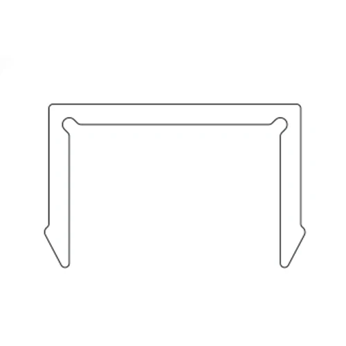 Cover De Perfil Para Esconder Tornillos 5.8 Mts. Acabado Inox Ligth. - Image 2